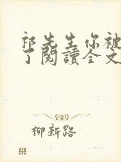 祁先生你被拉黑了阅读全文全文