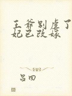 王爷别虐了,王妃已改嫁