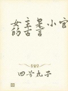 女主是小官之女的古言封面
