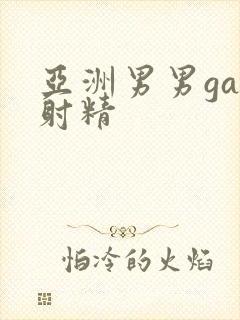 亚洲男男gay射精封面