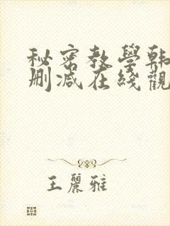 秘密教学韩漫无删减在线观看