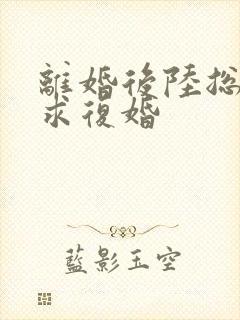 离婚后陆总哭着求复婚