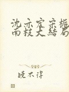 沈亦宸宋栀夏阮南枝大结局