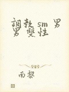 调教 sm 男男 双性