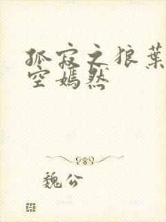 孤寂之狼叶凡司空嫣然