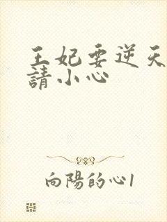王妃要逆天王爷请小心