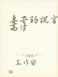妻子的谎言全集高清封面