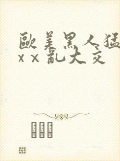 欧美黑人猛交xxⅹ乱大交