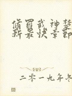 修罗武神楚枫更新最快章节目录