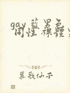gay 蓝男色 同性 裸体男模