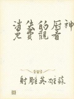 消失的厨神高清免费观看