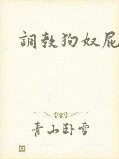 调教狗奴屁眼