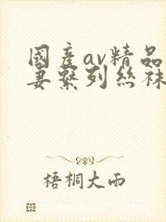 国产av精品人妻系列丝袜足应用