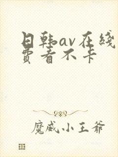 日韩av在线免费看不卡