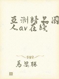 亚洲精品国产成人av在线
