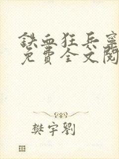 铁血狂兵宁孤城免费全文阅读