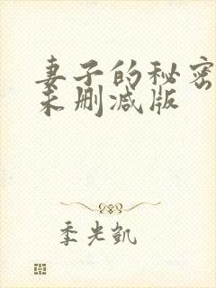妻子的秘密小说未删减版