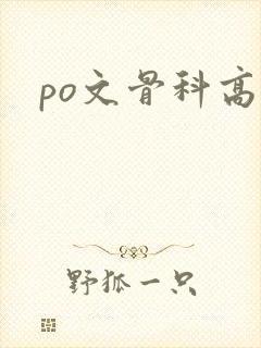 po文骨科高h