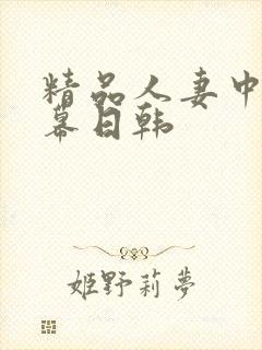 精品人妻中文字幕日韩