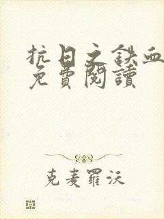 抗日之铁血智将免费阅读封面