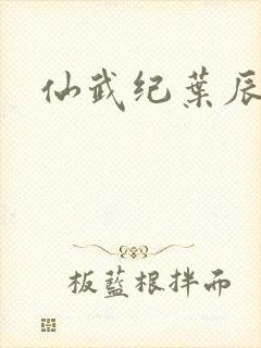 仙武纪叶辰