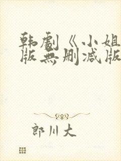 韩剧《小姐》原版无删减版