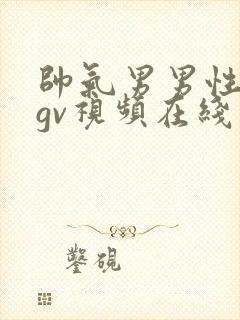 帅气男男性行为gv视频在线看