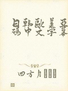 日韩欧美亚洲乱码中文字幕封面