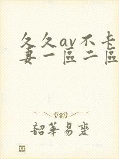久久av不卡人妻一区二区三区