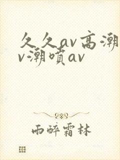 久久av高潮av潮喷av