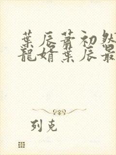 叶辰萧初然上门龙婿叶辰最新章节封面