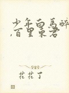 少年白马醉春风,百里东君封面