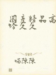 国产精品高潮呻吟久久