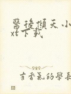 医后倾天小说txt下载