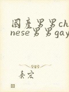 国产男男chinese男男gaygay网站封面