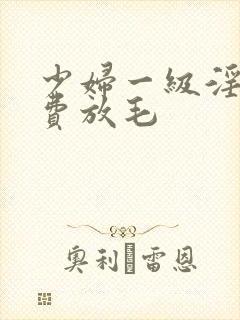 少妇一级淫片免费放毛