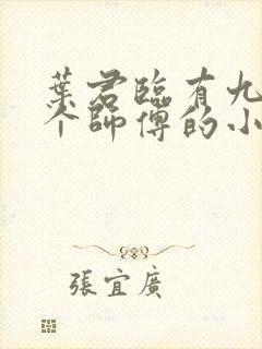 叶君临有九十九个师傅的小说免费阅读