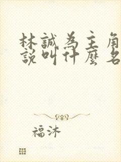 林诚为主角的小说叫什么名字