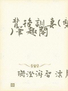 背后训妻(双性)笔趣阁