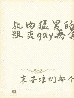 肌肉猛男的大巨粗爽gay无套