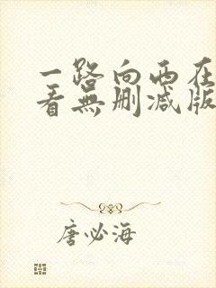 一路向西在线观看无删减版完整封面
