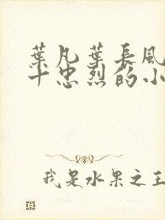 叶凡叶长风一门十忠烈的小