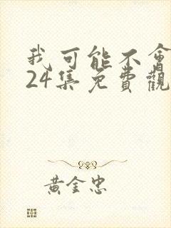我可能不会爱你24集免费观看