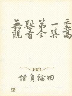 无耻第一季免费观看全集高清