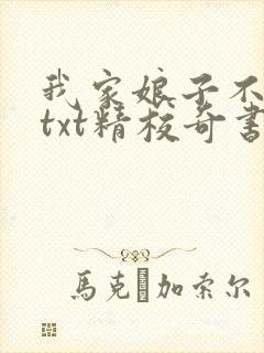 我家娘子不对劲txt精校奇书网