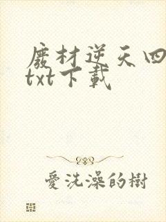 废材逆天四小姐txt下载