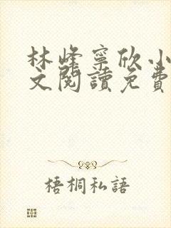 林峰宁欣小说全文阅读免费阅读