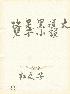 攻是黑道大佬的儿子小说