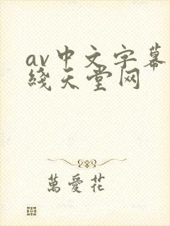 av中文字幕在线天堂网
