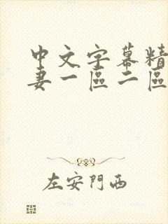 中文字幕精品人妻一区二区